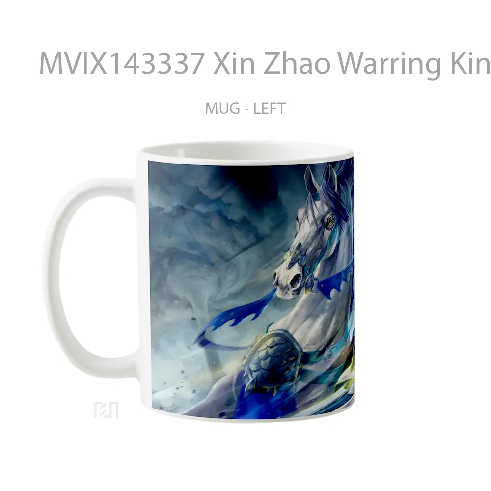 Mug Xin Zhao Warring Kingdoms Skin Lol Rework Splash Art Cangkir Gamer - All-side / Desain