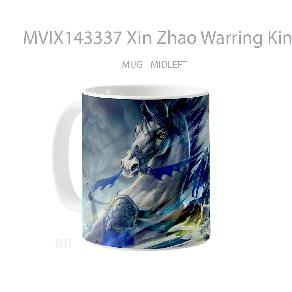 Mug Xin Zhao Warring Kingdoms Skin Lol Rework Splash Art Cangkir Gamer - All-side / Desain