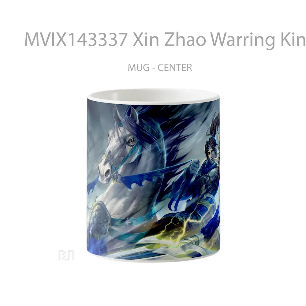 Mug Xin Zhao Warring Kingdoms Skin Lol Rework Splash Art Cangkir Gamer