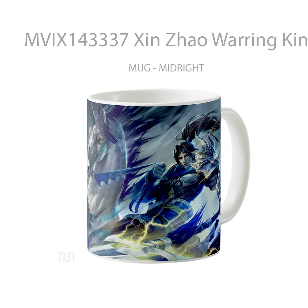 Mug Xin Zhao Warring Kingdoms Skin Lol Rework Splash Art Cangkir Gamer - All-side / Desain