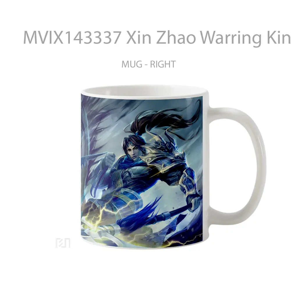 Mug Xin Zhao Warring Kingdoms Skin Lol Rework Splash Art Cangkir Gamer - All-side / Desain