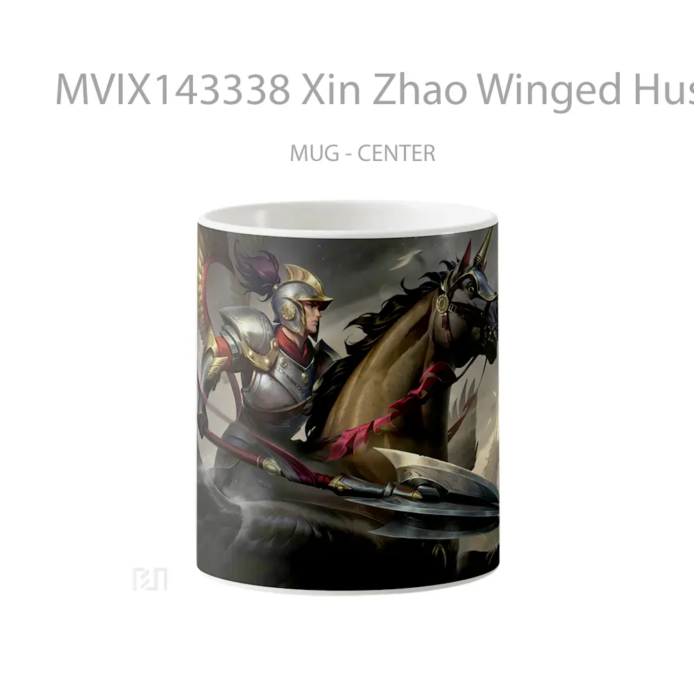 Mug Xin Zhao Winged Hussar Skin Lol Rework Splash Art Cangkir Gamer