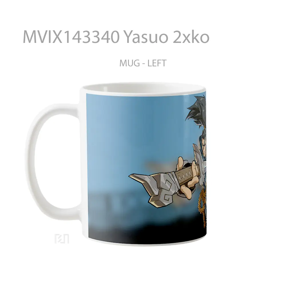 Mug Yasuo 2Xko Gelas Keramik Unik - All-side / Desain