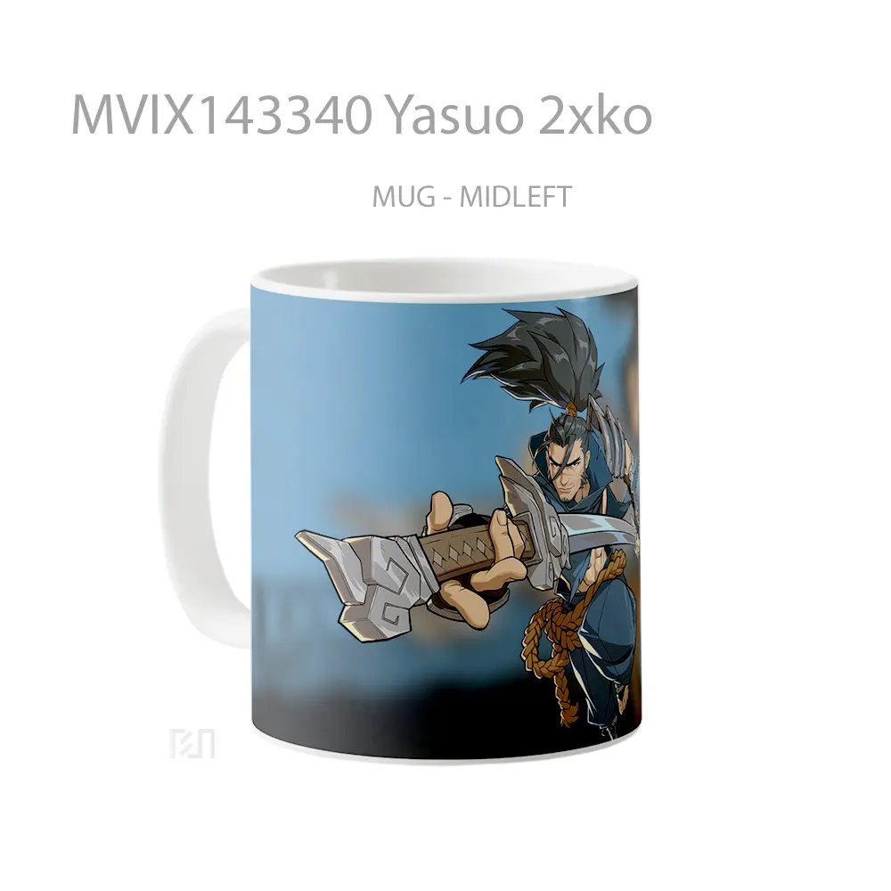 Mug Yasuo 2Xko Gelas Keramik Unik - All-side / Desain