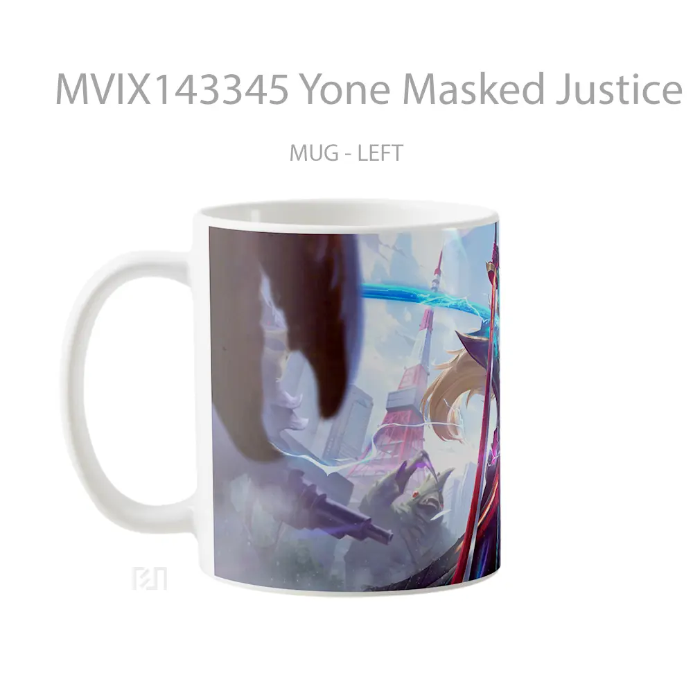 Mug Yone Masked Justice Skin Lol Splash Art Cangkir Gamer - All-side / Desain