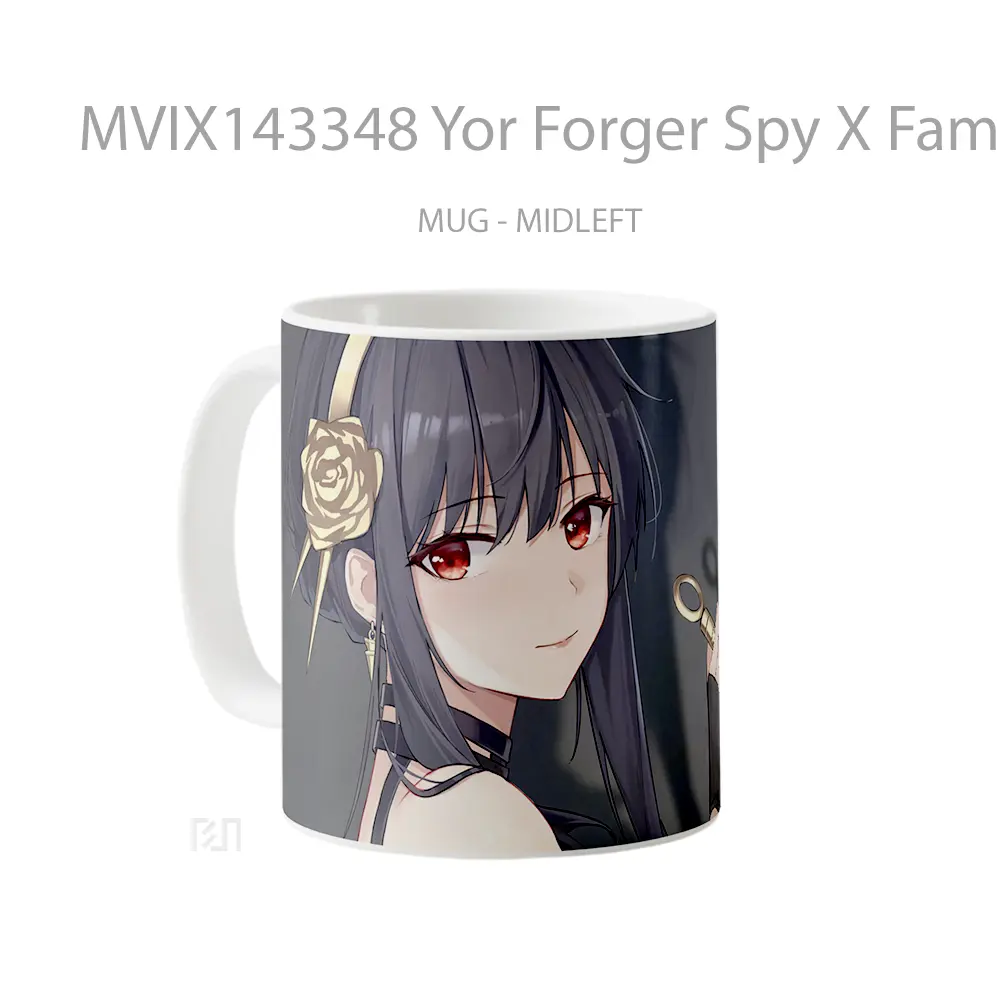 Mug Yor Forger Spy X Family Art Gelas Keramik Unik - All-side / Desain