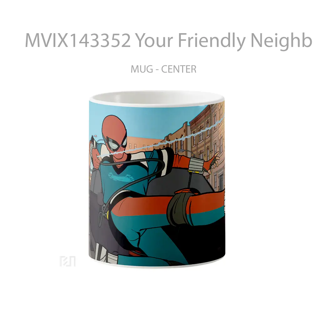 Mug Your Friendly Neighborhood Spider Man Gelas Keramik Unik