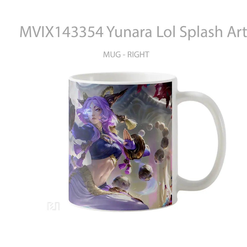 Mug Yunara Lol Splash Art Cangkir Gamer - All-side / Desain