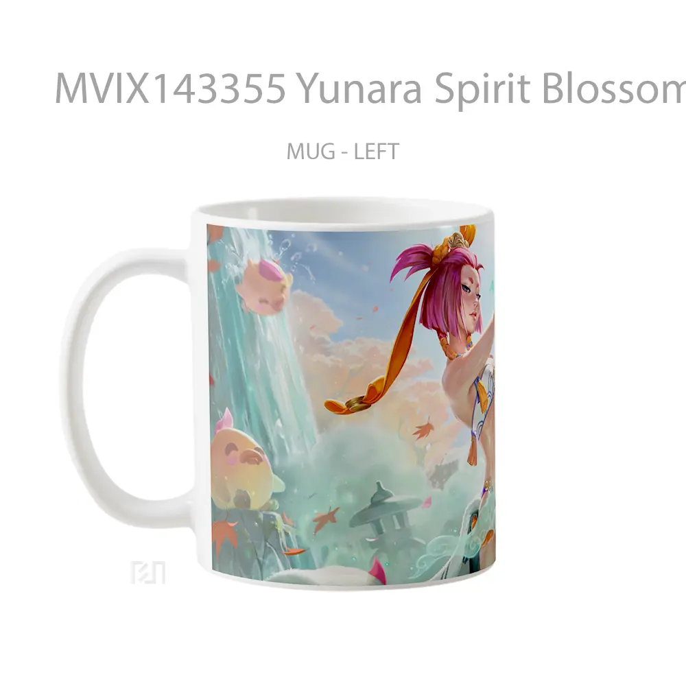 Mug Yunara Spirit Blossom Springs Skin Lol Splash Art Cangkir Gamer - All-side / Desain