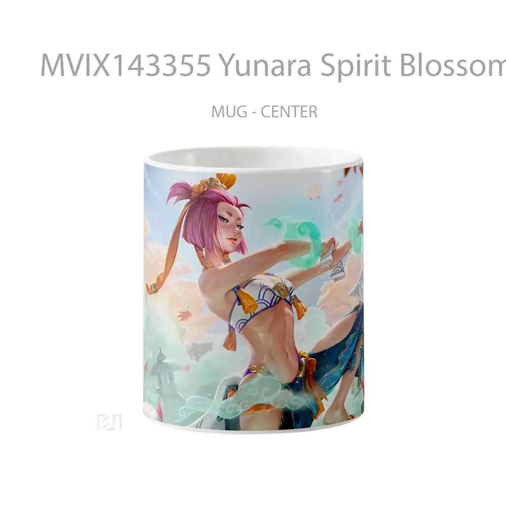 Mug Yunara Spirit Blossom Springs Skin Lol Splash Art Cangkir Gamer