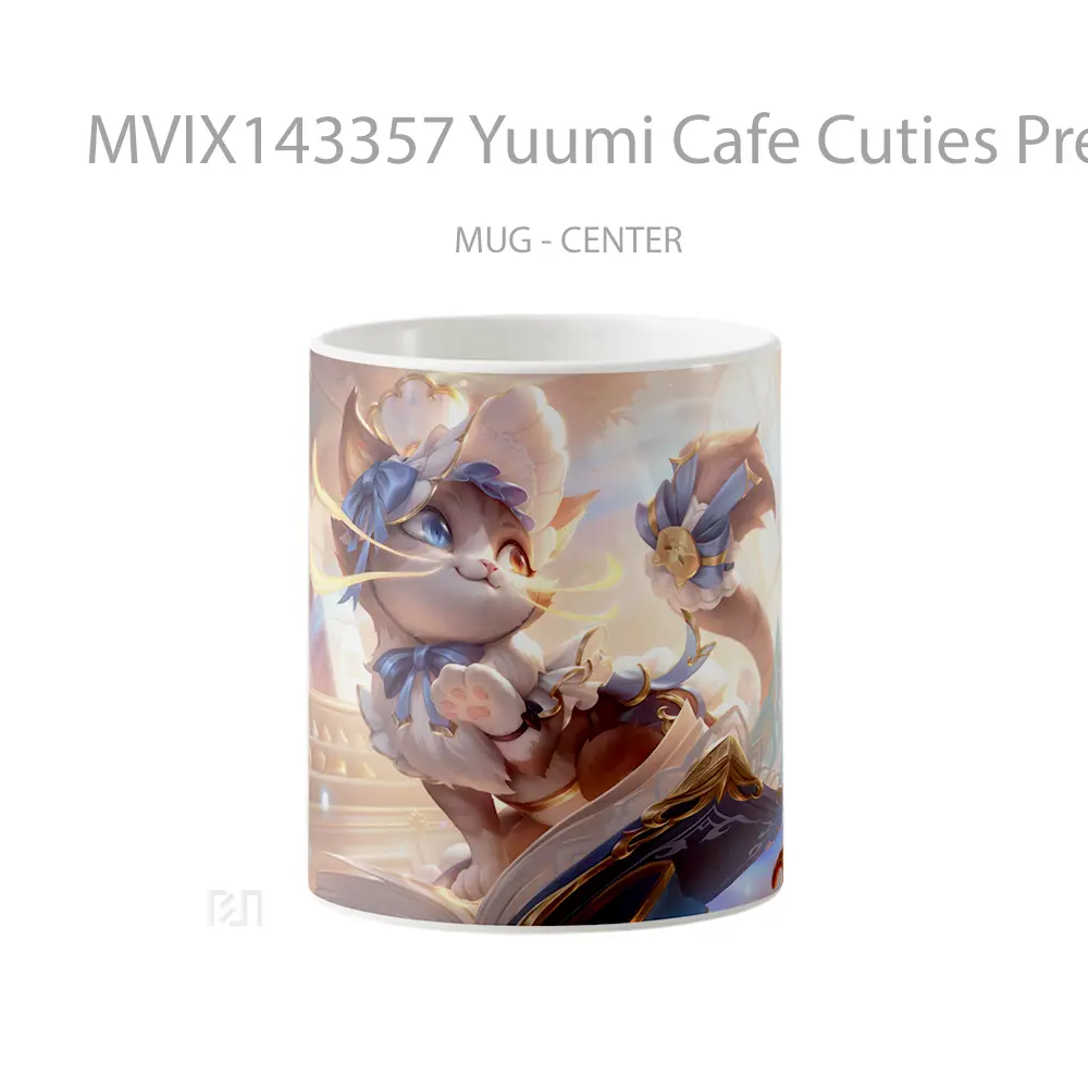Mug Yuumi Cafe Cuties Prestige Skin Lol Wild Rift Splash Art Cangkir Gamer