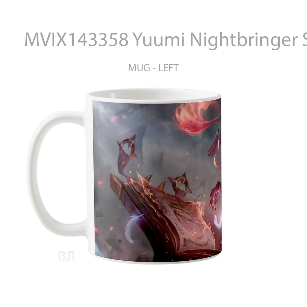 Mug Yuumi Nightbringer Skin Lol Splash Art Cangkir Gamer - All-side / Desain