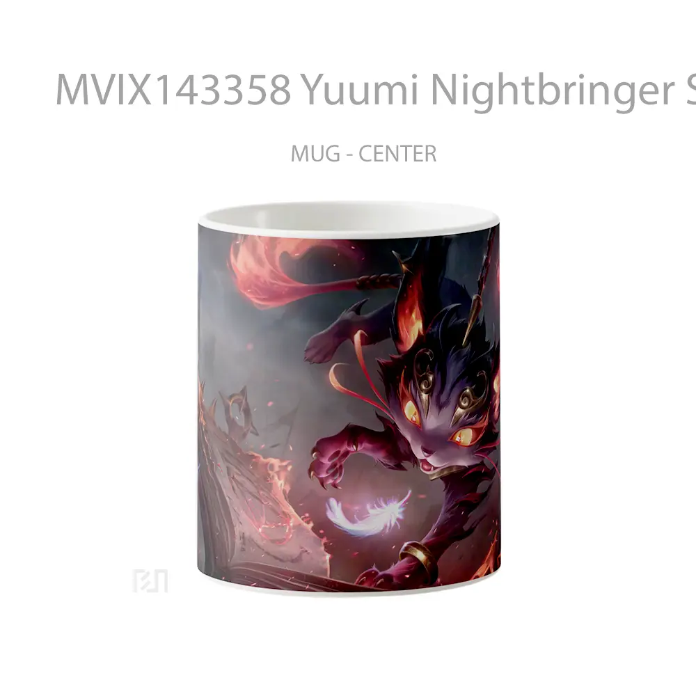 Mug Yuumi Nightbringer Skin Lol Splash Art Cangkir Gamer