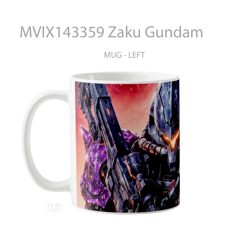 Mug Zaku Gundam Gelas Keramik Unik - All-side / Desain