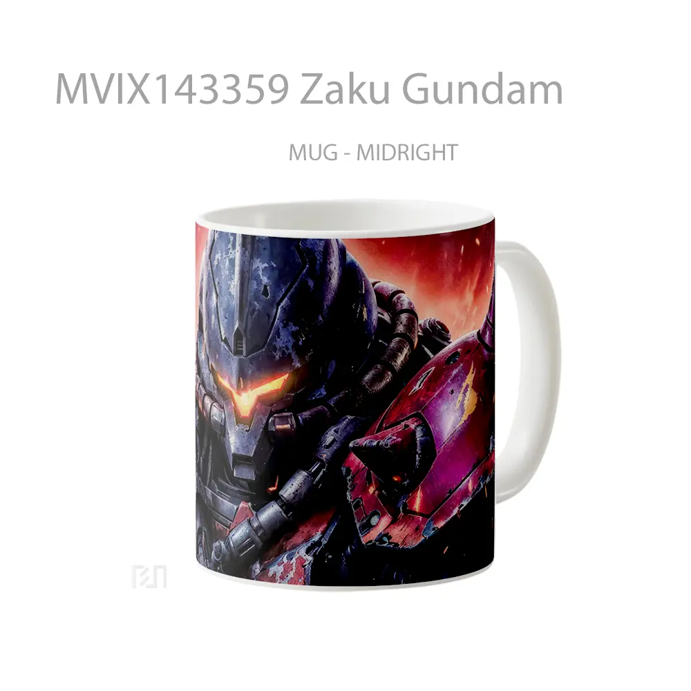 Mug Zaku Gundam Gelas Keramik Unik - All-side / Desain