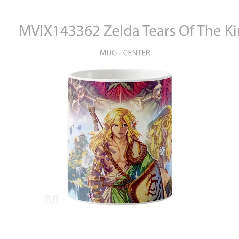 Mug Zelda Tears Of The Kingdom Game Art Cangkir Gamer