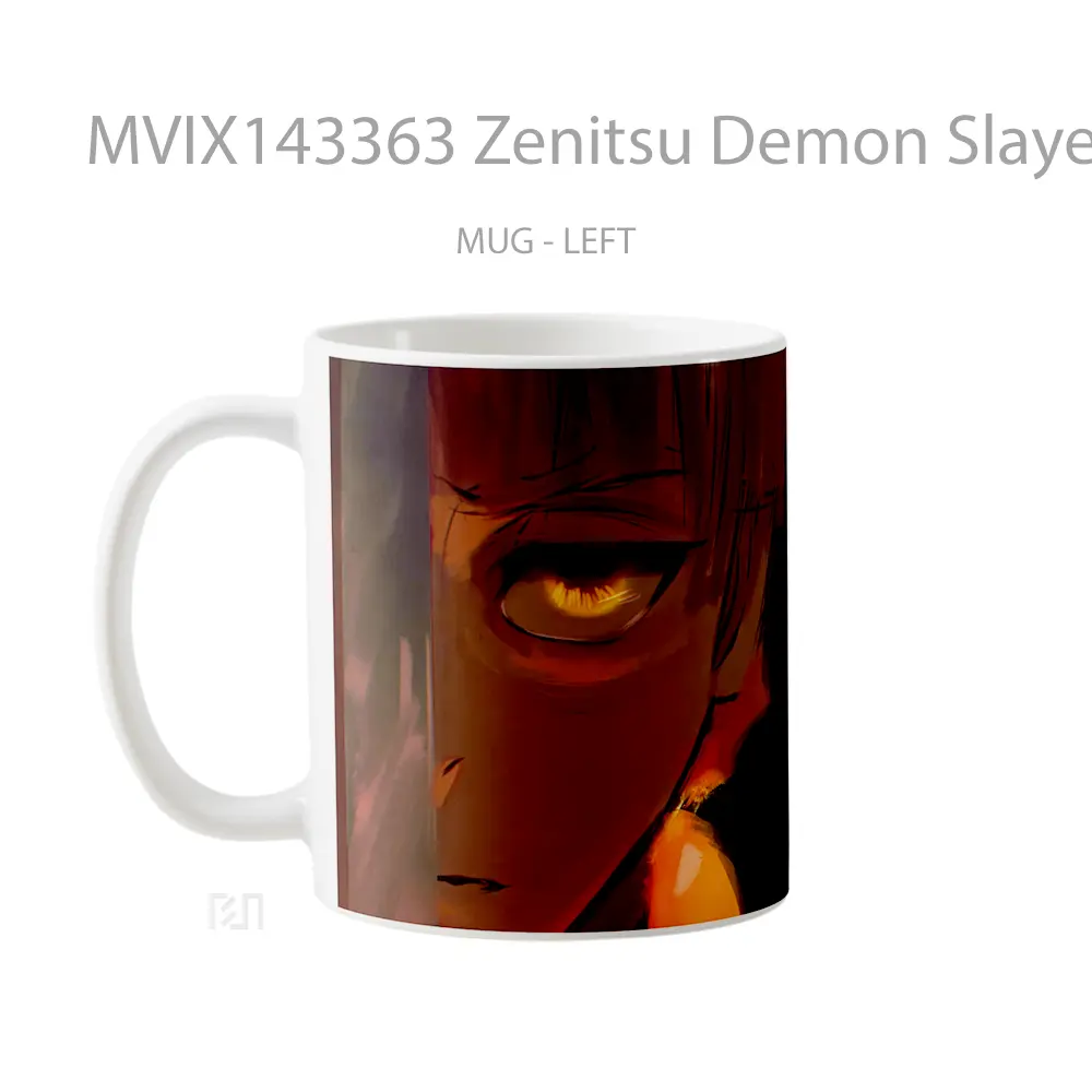 Mug Zenitsu Demon Slayer Gelas Keramik Unik - All-side / Desain