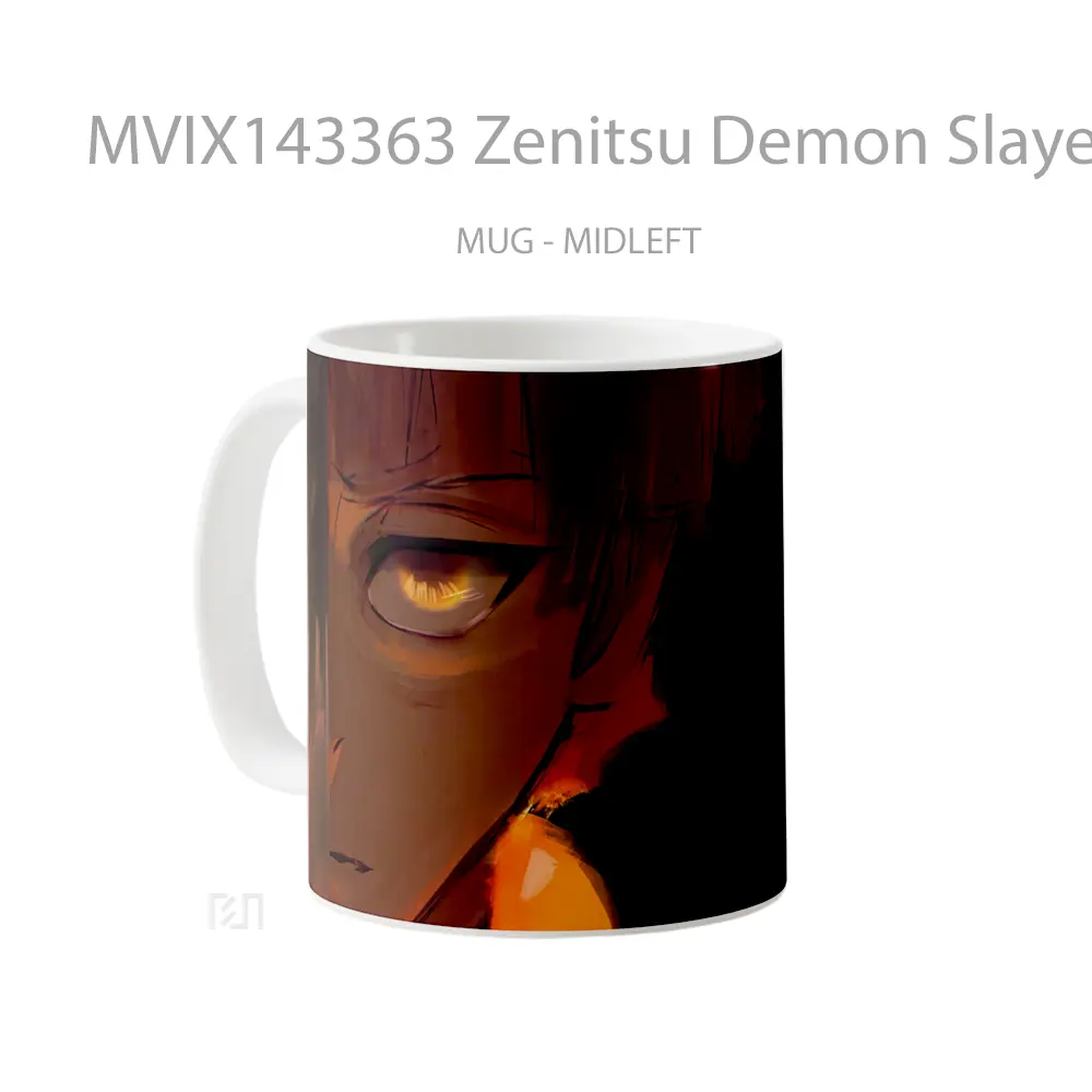 Mug Zenitsu Demon Slayer Gelas Keramik Unik - All-side / Desain