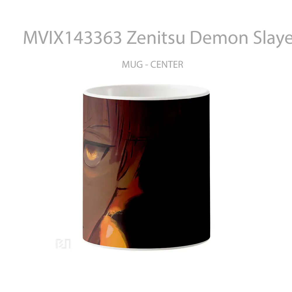 Mug Zenitsu Demon Slayer Gelas Keramik Unik