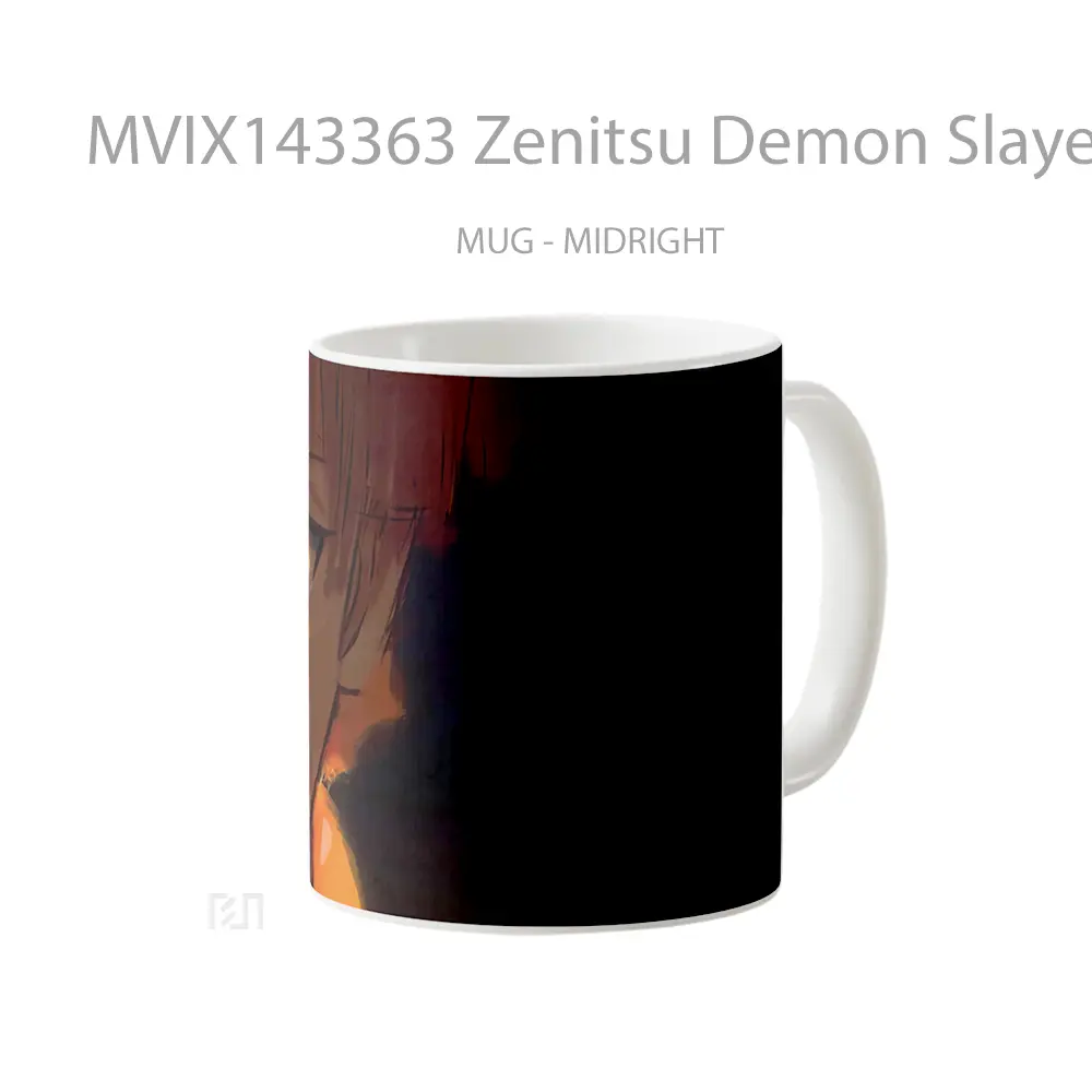 Mug Zenitsu Demon Slayer Gelas Keramik Unik - All-side / Desain