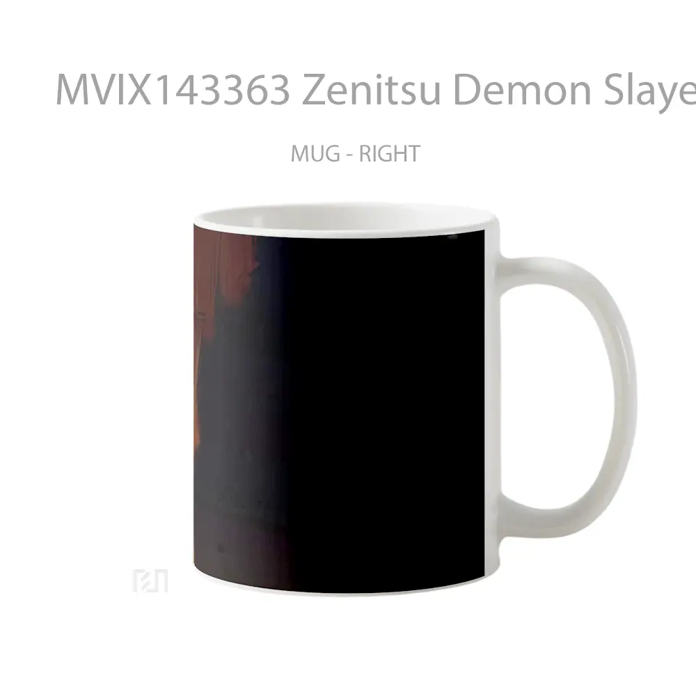 Mug Zenitsu Demon Slayer Gelas Keramik Unik - All-side / Desain