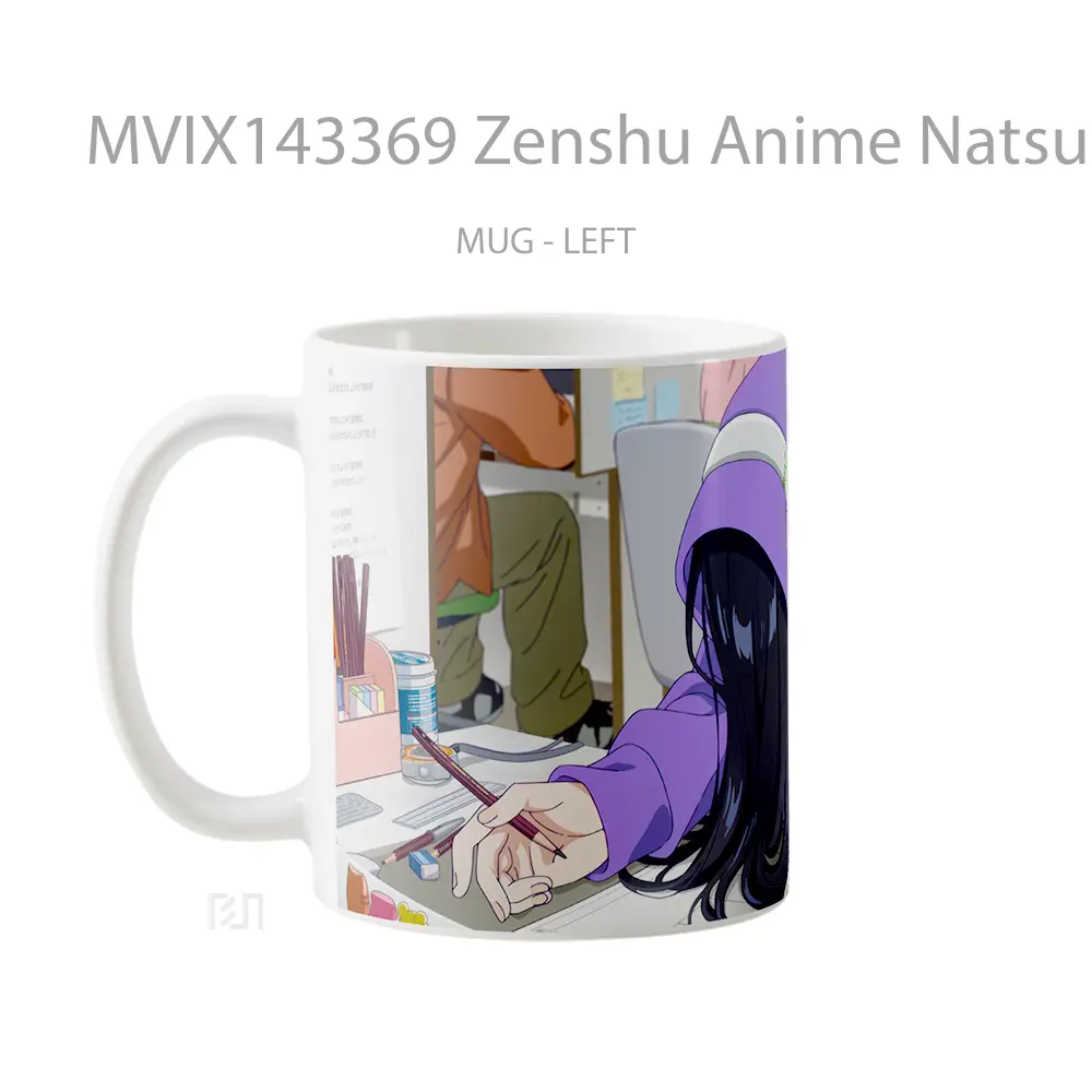 Mug Zenshu Anime Natsuko Cangkir Anime - All-side / Desain
