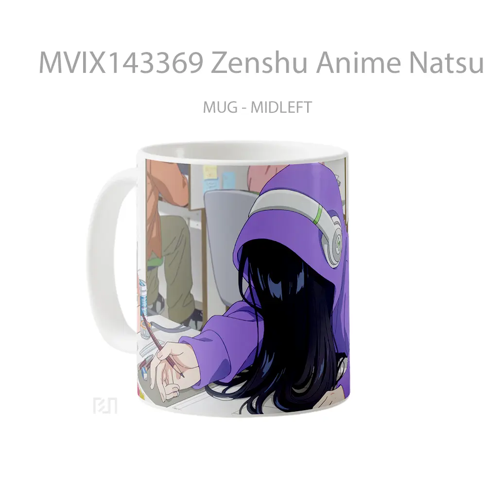 Mug Zenshu Anime Natsuko Cangkir Anime - All-side / Desain