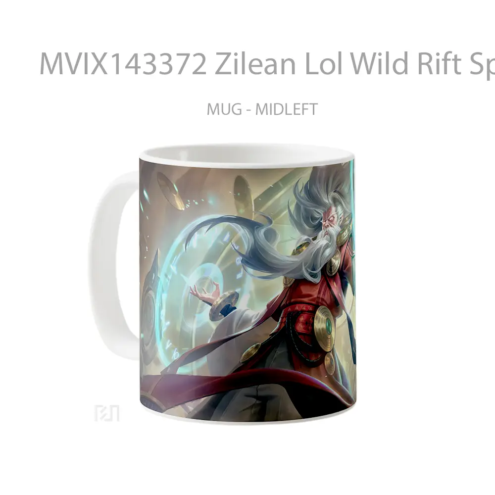 Mug Zilean Lol Wild Rift Splash Art Cangkir Gamer - All-side / Desain