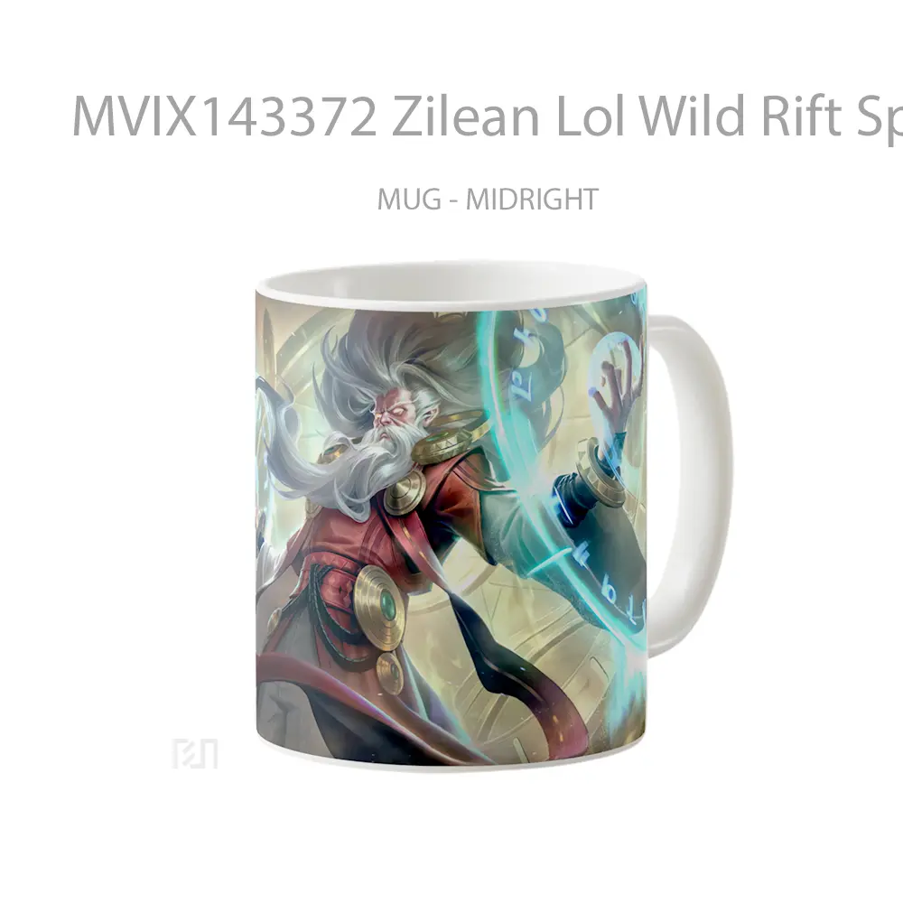 Mug Zilean Lol Wild Rift Splash Art Cangkir Gamer - All-side / Desain
