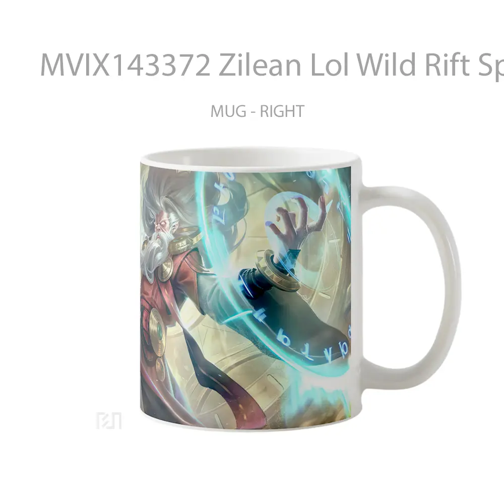 Mug Zilean Lol Wild Rift Splash Art Cangkir Gamer - All-side / Desain