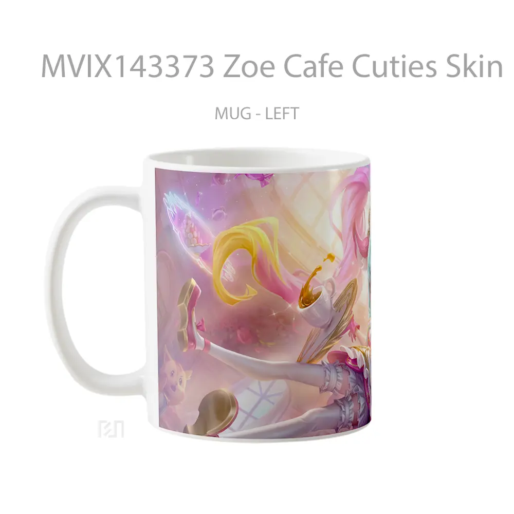 Mug Zoe Cafe Cuties Skin Lol Wild Rift Splash Art Cangkir Gamer - All-side / Desain