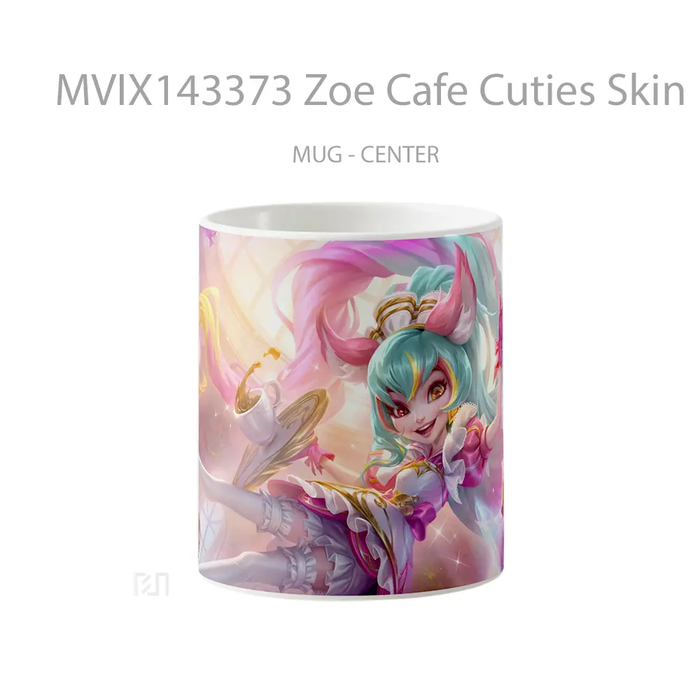 Mug Zoe Cafe Cuties Skin Lol Wild Rift Splash Art Cangkir Gamer