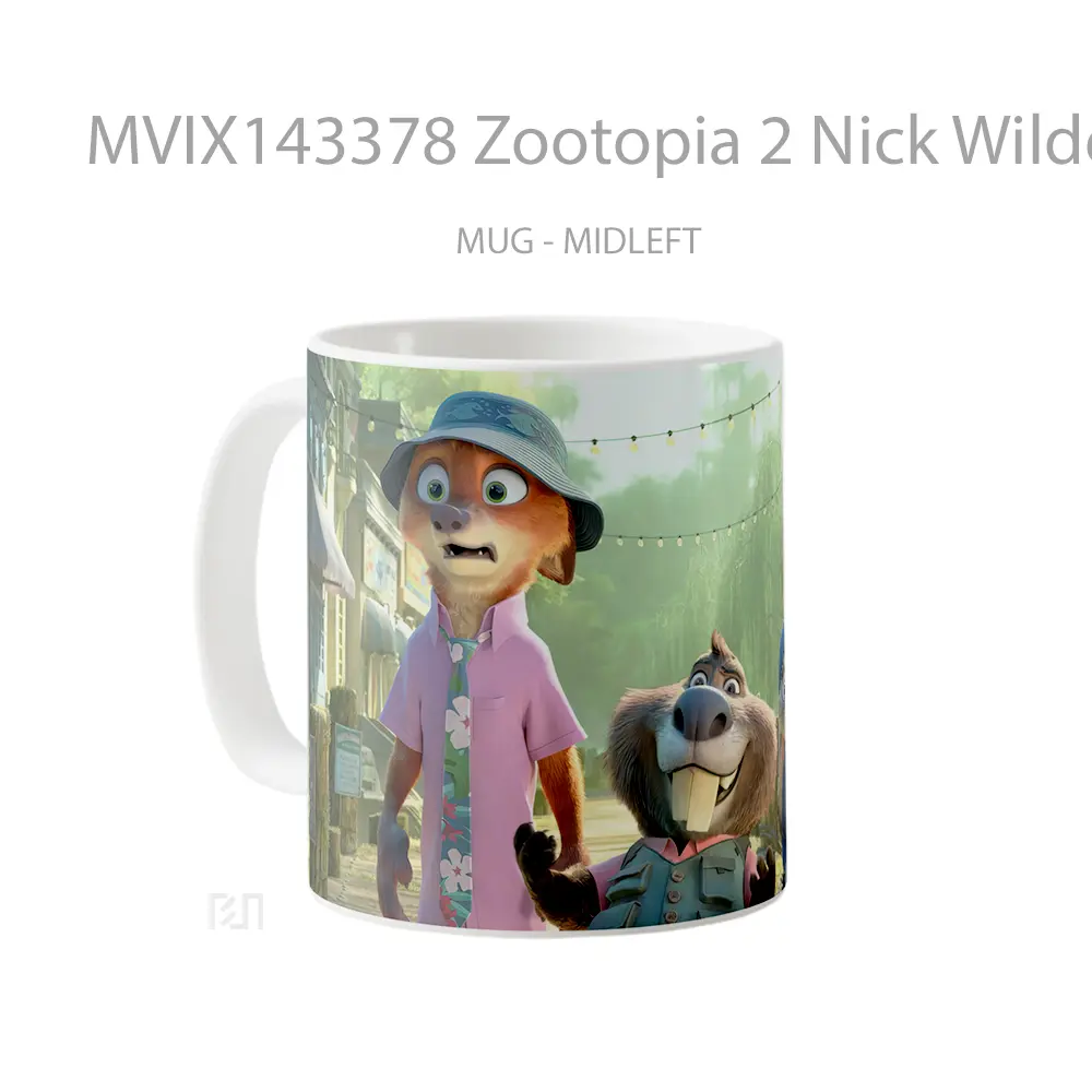 Mug Zootopia 2 Nick Wilde Judy Hopps Gelas Keramik Unik - All-side / Desain
