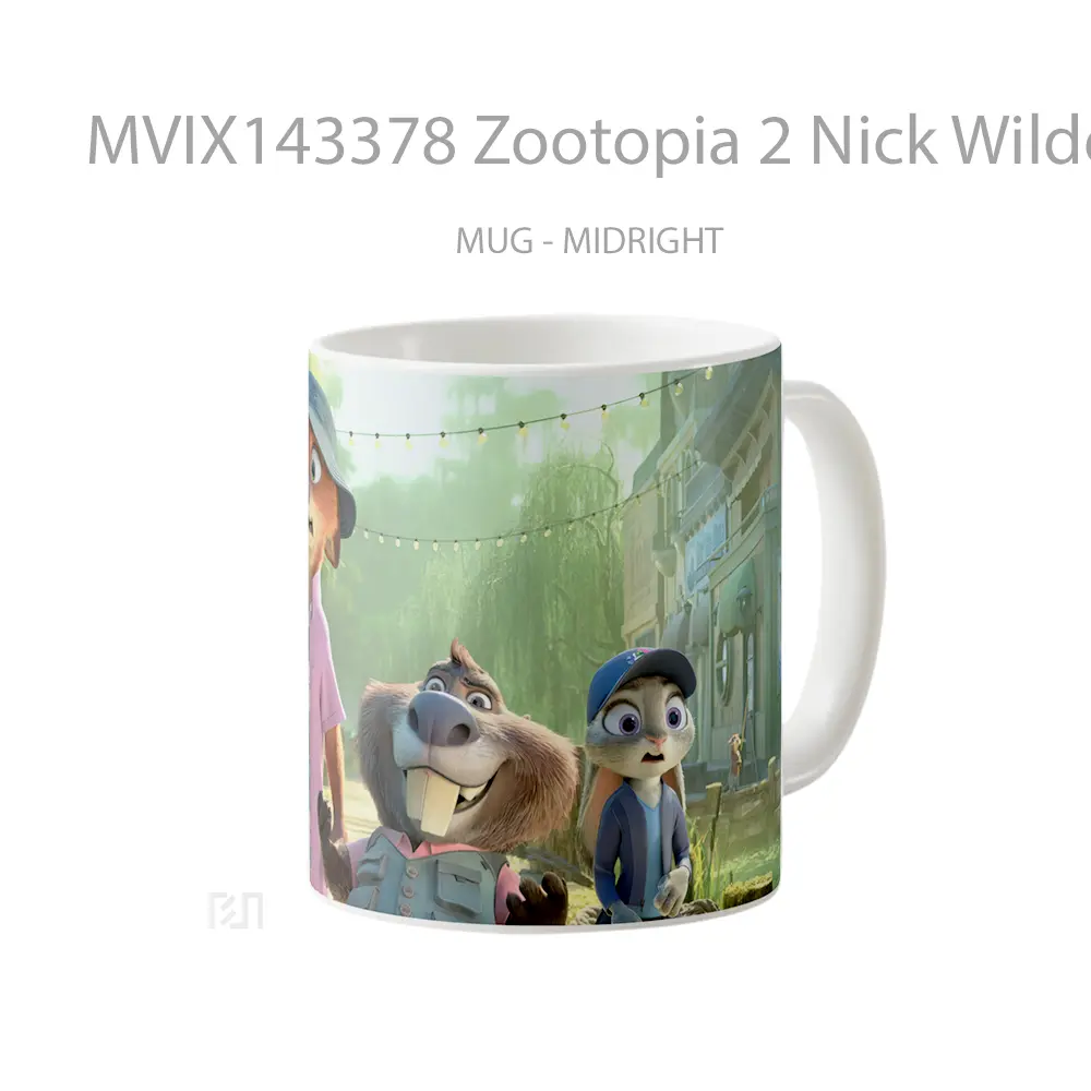 Mug Zootopia 2 Nick Wilde Judy Hopps Gelas Keramik Unik - All-side / Desain