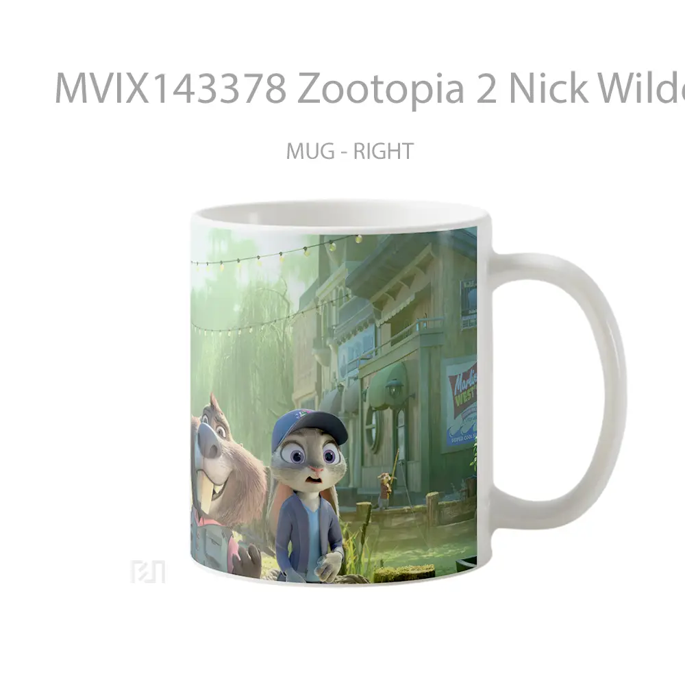 Mug Zootopia 2 Nick Wilde Judy Hopps Gelas Keramik Unik - All-side / Desain