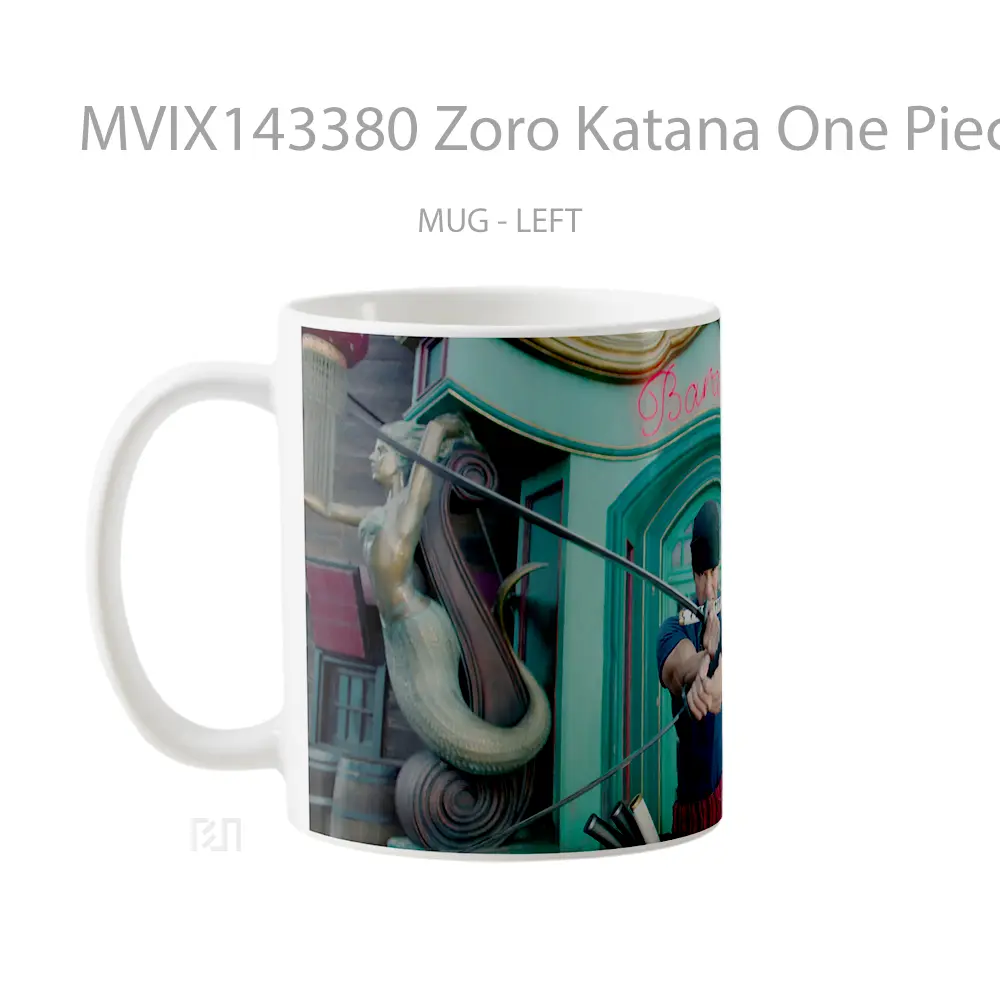 Mug Zoro Katana One Piece Netflix Cangkir Anime - All-side / Desain