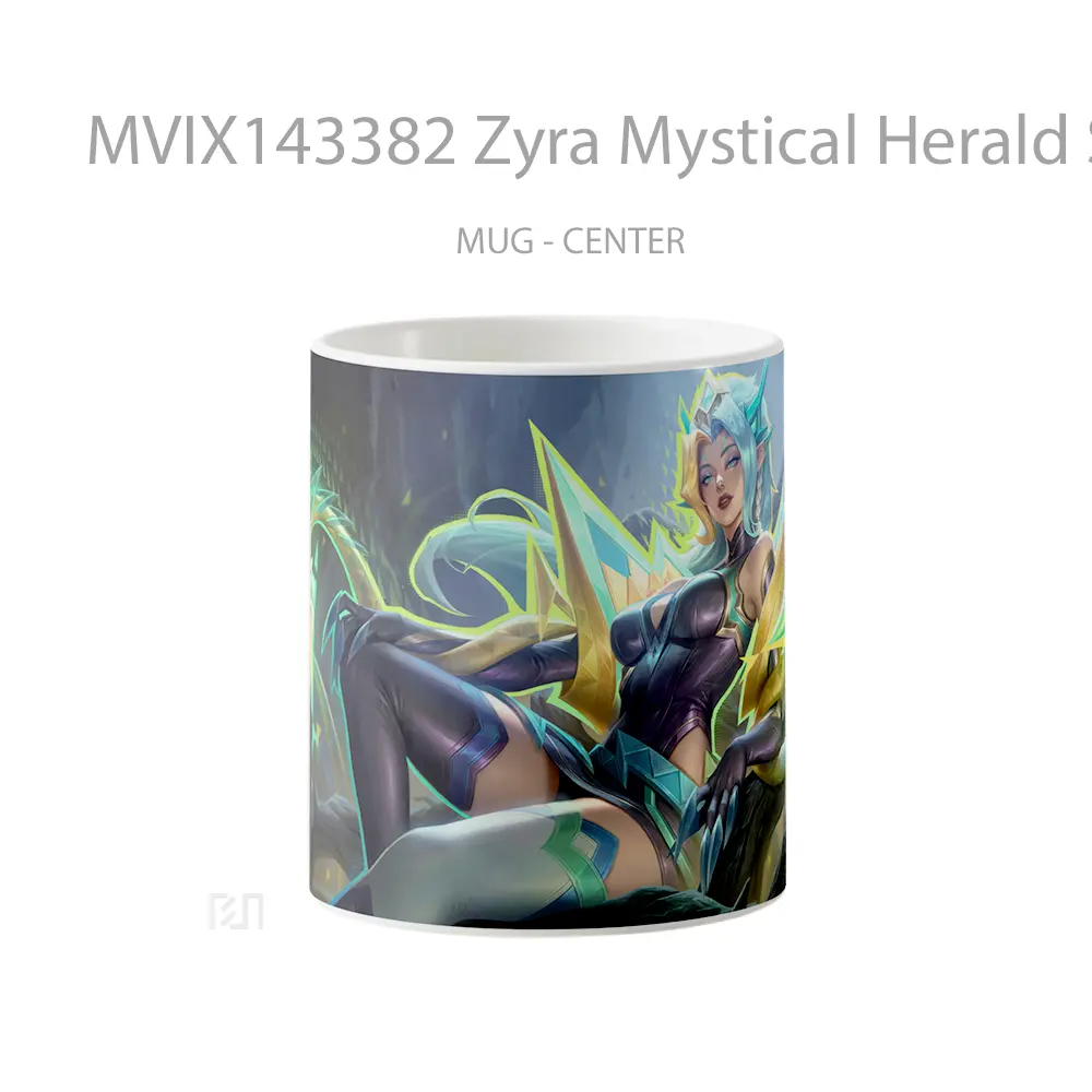 Mug Zyra Mystical Herald Skin Lol Wild Rift Splash Art Cangkir Gamer