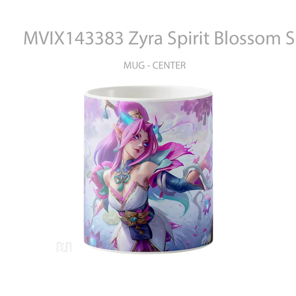 Mug Zyra Spirit Blossom Skin Lol Splash Art Cangkir Gamer