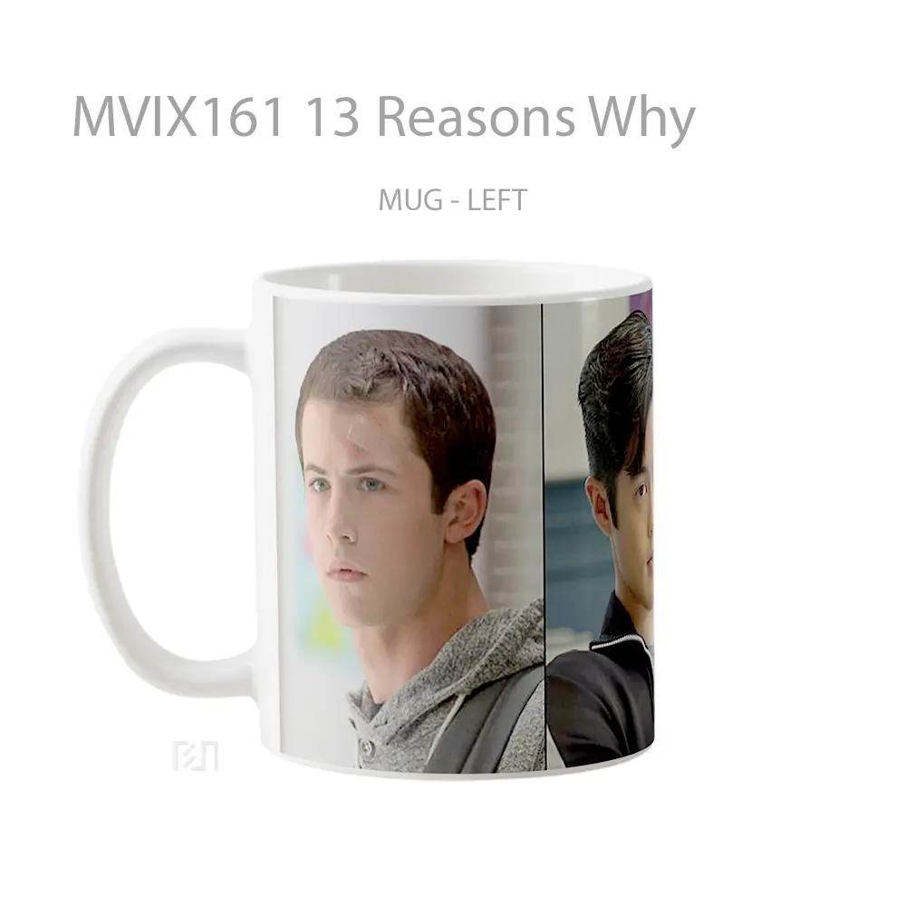 Mug 13 Reasons Why Full Wrap Lanscape - All-side / Desain
