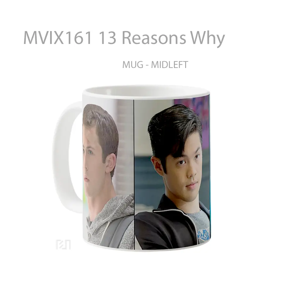 Mug 13 Reasons Why Full Wrap Lanscape - All-side / Desain