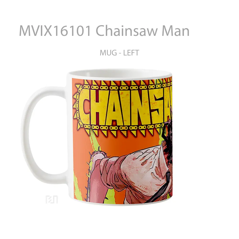 Mug Chainsaw Man Full Wrap Lanscape - All-side / Desain