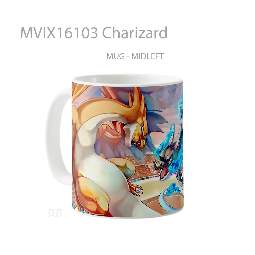 Mug Charizard Full Wrap Lanscape - All-side / Desain