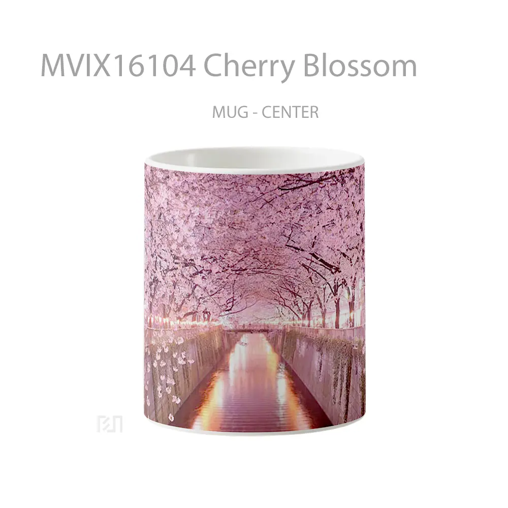 Mug Cherry Blossom Full Wrap Lanscape