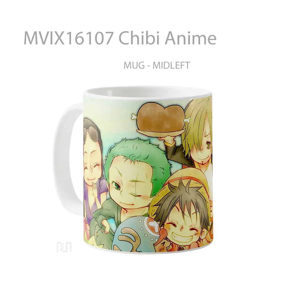 Mug Chibi Anime Full Wrap Lanscape - All-side / Desain