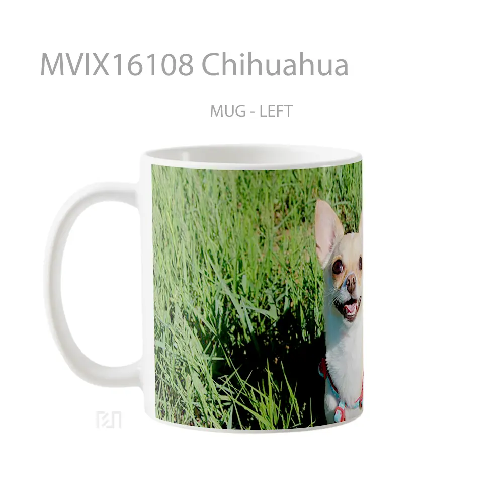 Mug Chihuahua Full Wrap Lanscape - All-side / Desain