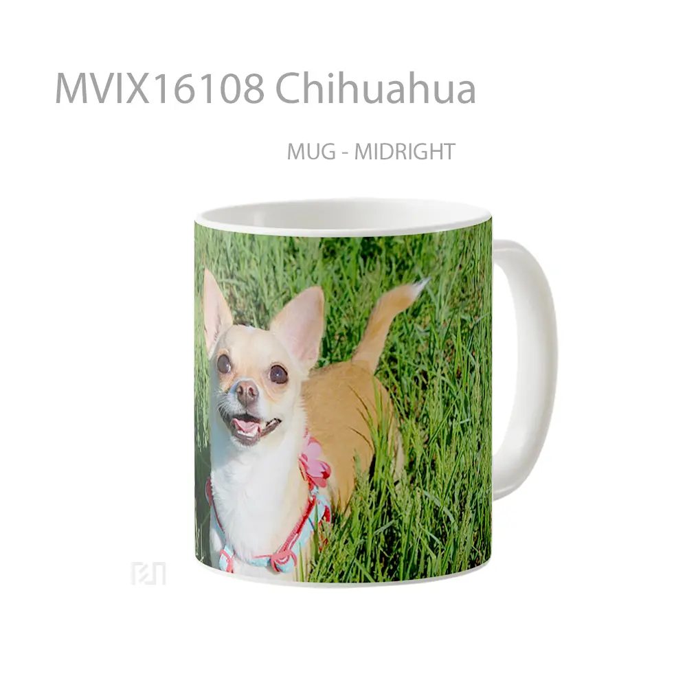 Mug Chihuahua Full Wrap Lanscape - All-side / Desain