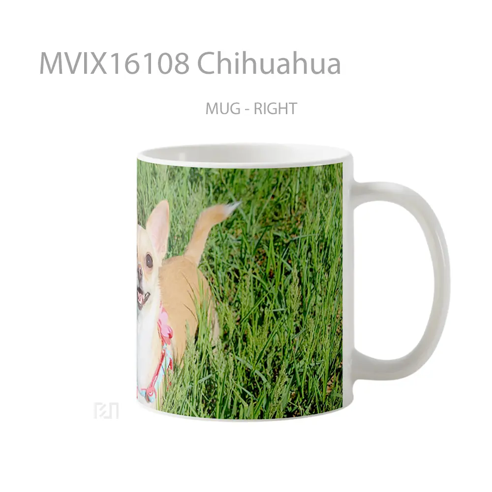 Mug Chihuahua Full Wrap Lanscape - All-side / Desain