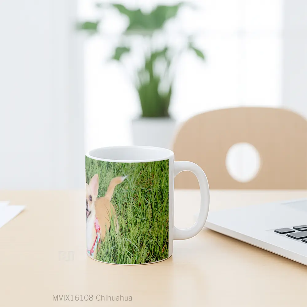 Mug Chihuahua Full Wrap Lanscape - All-side / Desain
