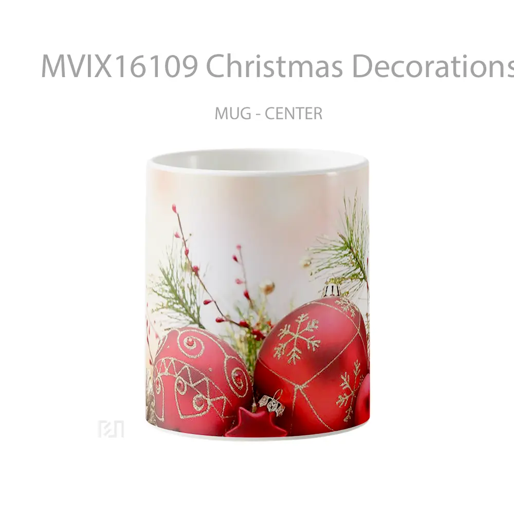 Mug Christmas Decorations Full Wrap Lanscape