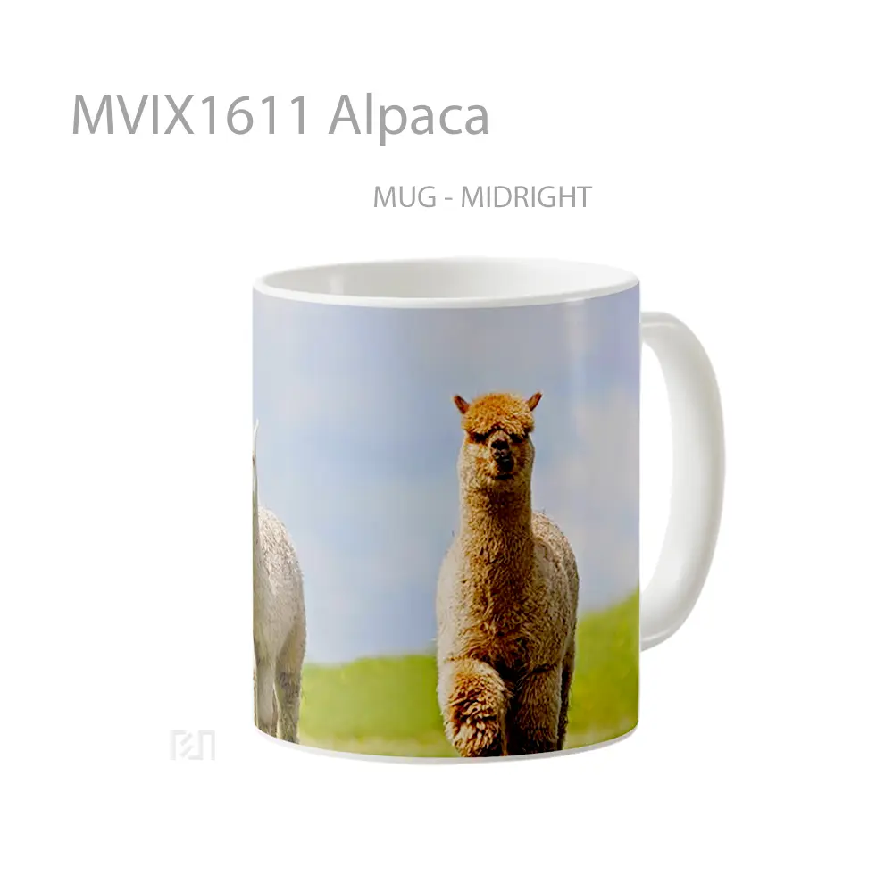 Mug Alpaca Full Wrap Lanscape - All-side / Desain